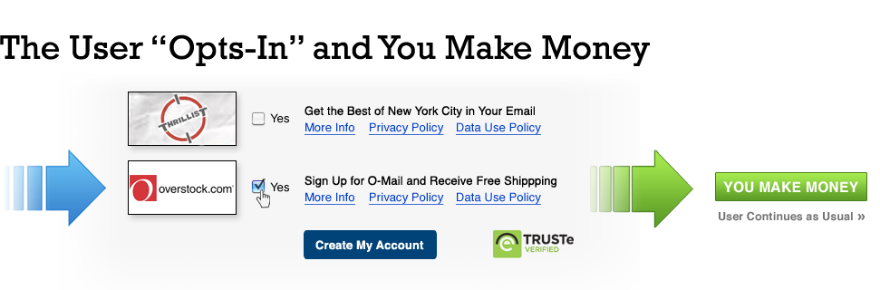 Step 4: The User 'Opts-In' and You Make Money